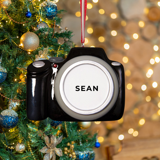 Personalized Photographer Ornament - Custom Holiday Gift