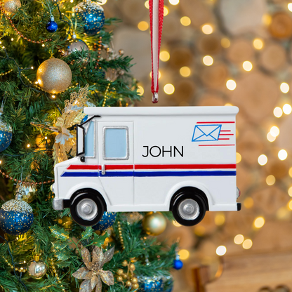 Personalized Postal Worker Ornament - Custom Holiday Gift