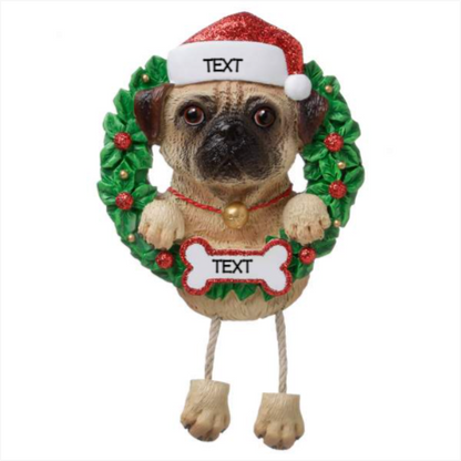 Pug Dog Ornament