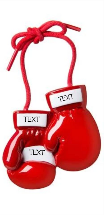 Red & Pink Boxing Gloves Ornament