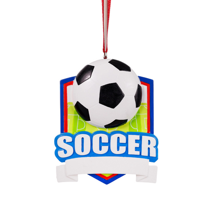 Personalized Soccer Ornament - Custom Holiday Gift