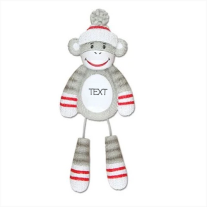 Sock Monkey Ornament