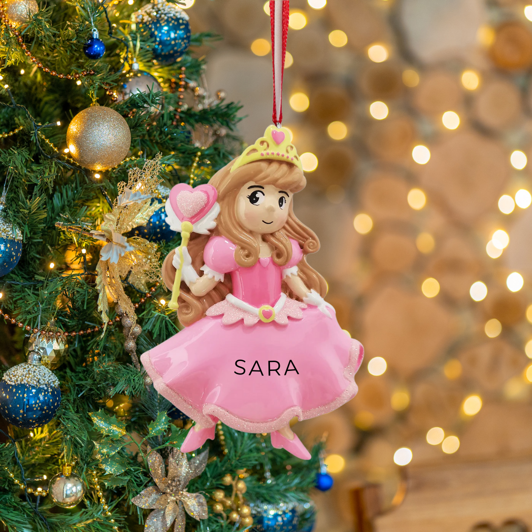 Personalized Swan Princess Ornament - Custom Holiday Gift