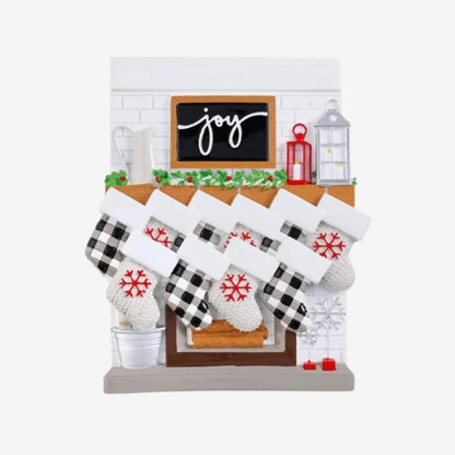 Fireplace Mantle Family of 10 - Table Topper Stand Decoration