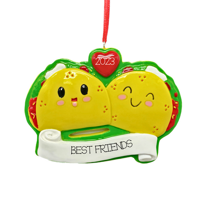 Personalized Taco couple Ornament - Custom Holiday Gift