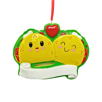 Taco couple Ornament