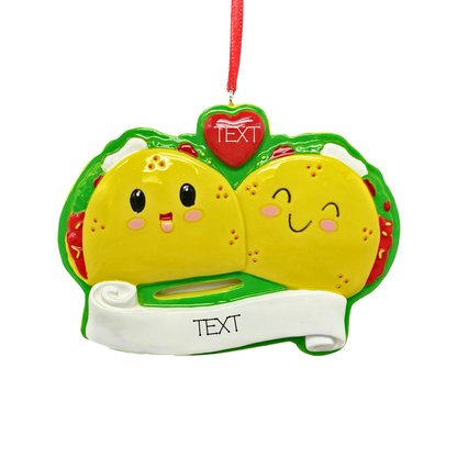 Taco couple Ornament