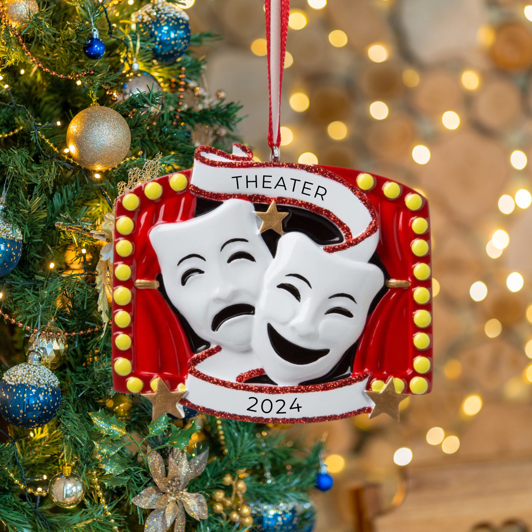 Personalized Theatre Ornament - Custom Holiday Gift