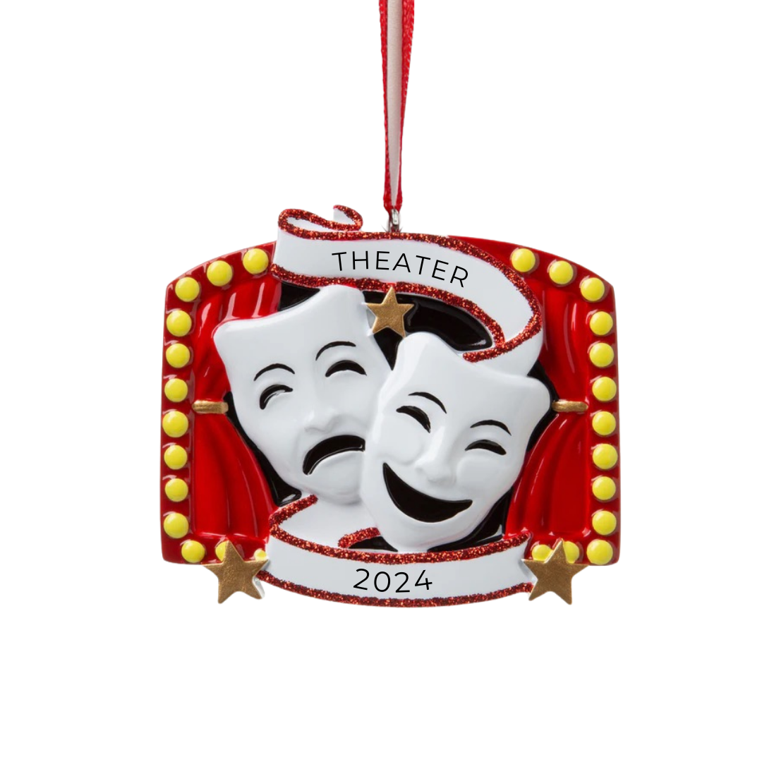 Personalized Theatre Ornament - Custom Holiday Gift