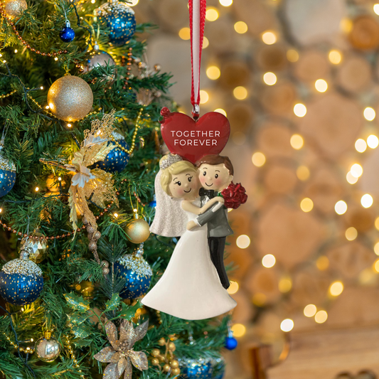 Personalized Tuxedo & Dress Ornament - Custom Holiday Gift