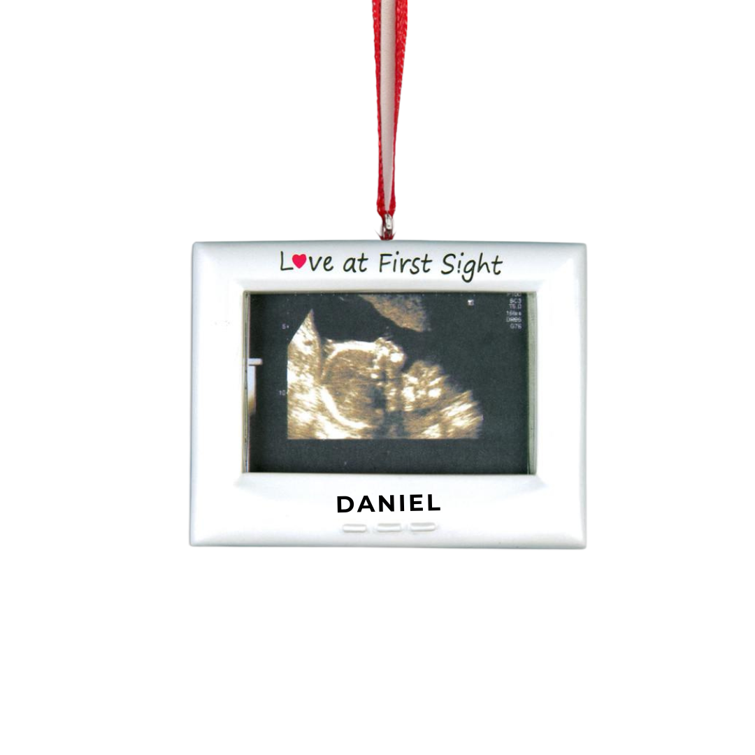 Personalized Ultra Sound Frame Ornament - Custom Holiday Gift