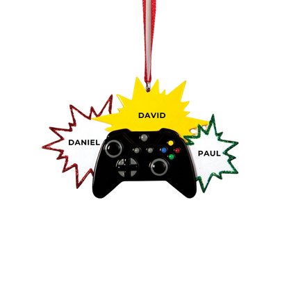 Personalized Video Gamer Ornament - Custom Holiday Gift