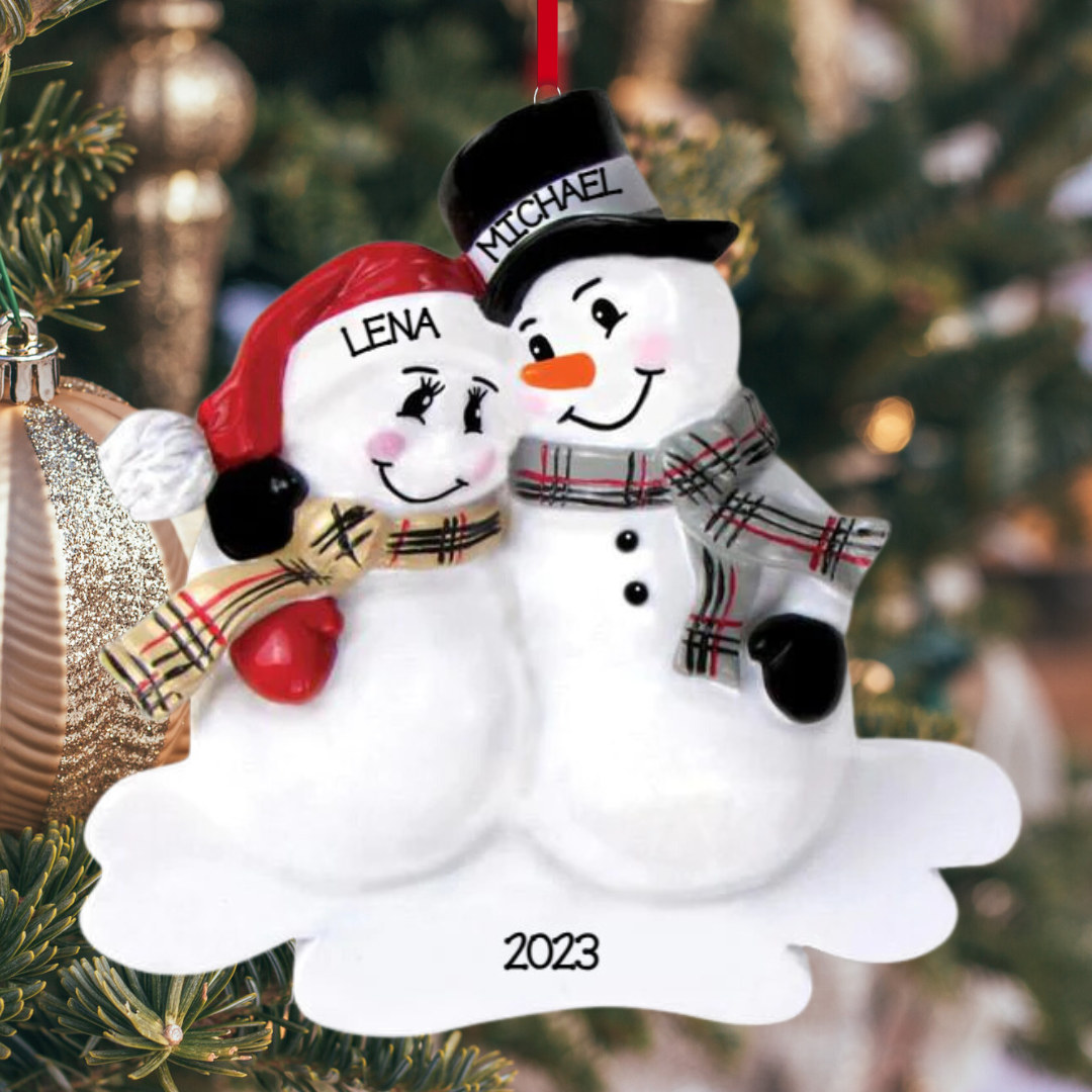 Personalized We're Expecting Couple Ornament - Custom Holiday Gift