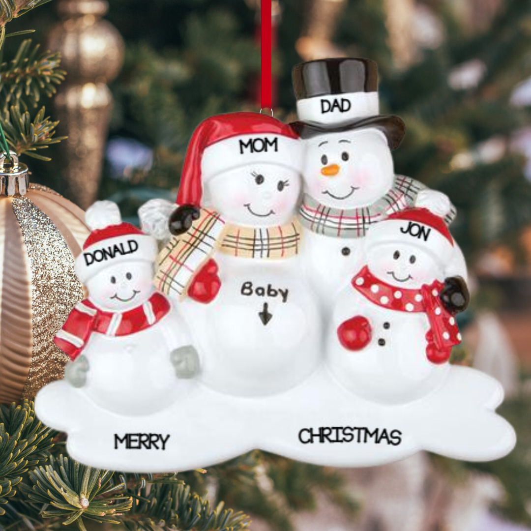 PersonalizedWe're expecting with 2 kids Ornament  - Custom Holiday Gift