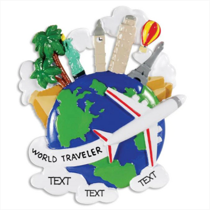 World Traveler Ornament