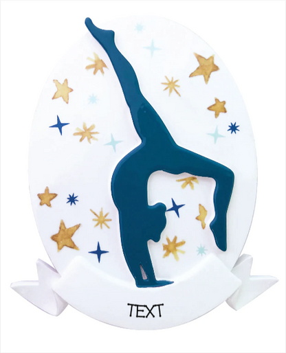 New Child Gymnast Personalized Christmas Ornament