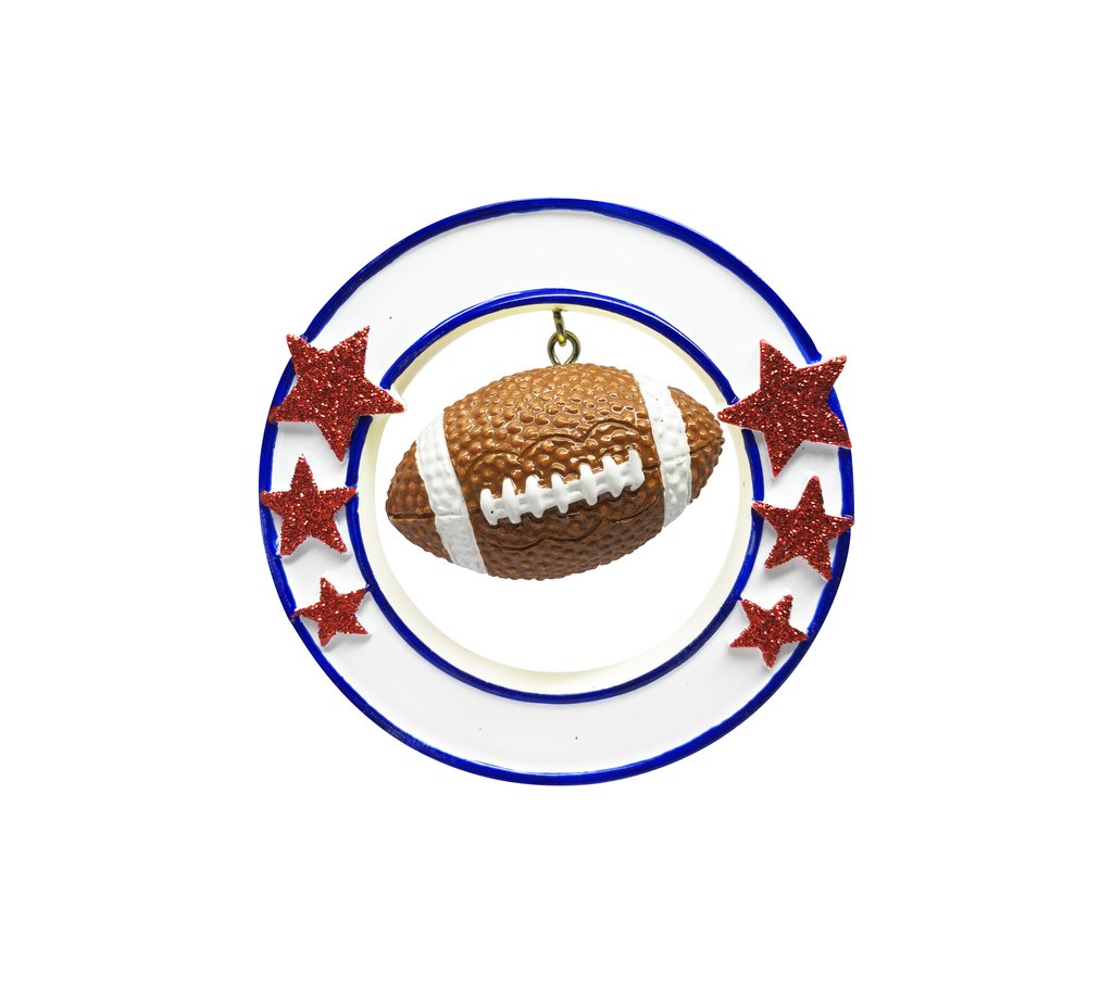 Football - 3D Ornament - Personalized by Santa - Canada