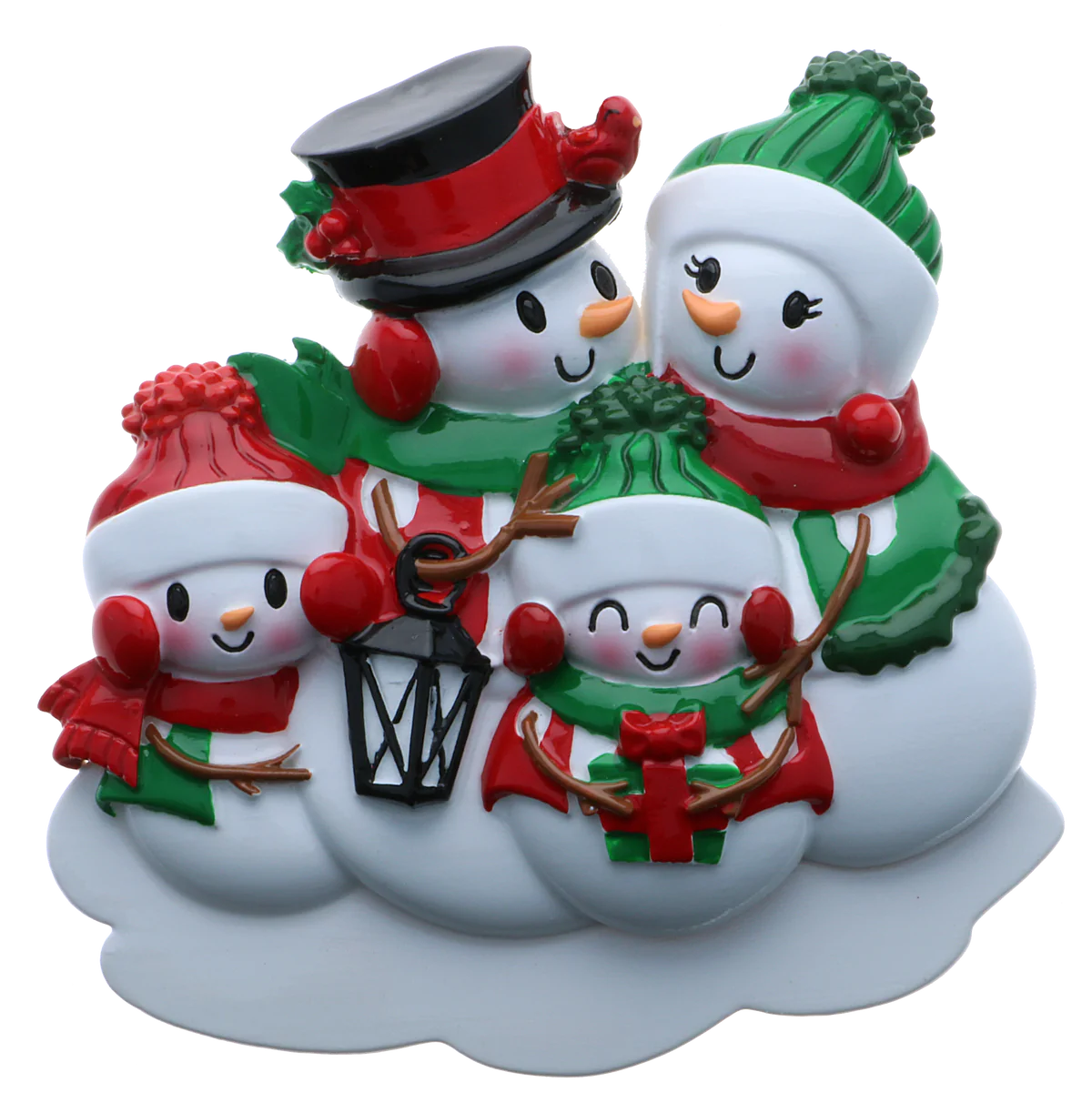 Snowman family - Family of 4 Ornament