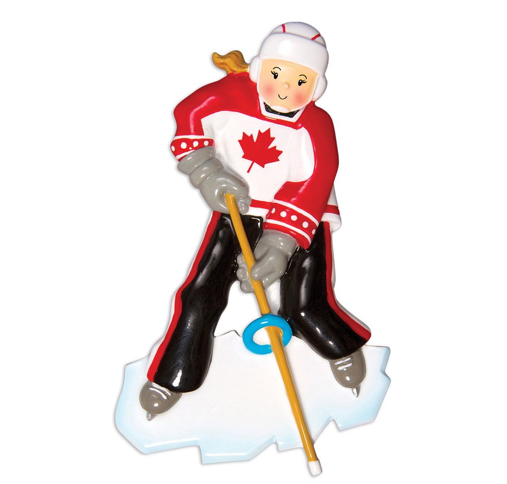 Ringette Ornament - Personalized by Santa - Canada