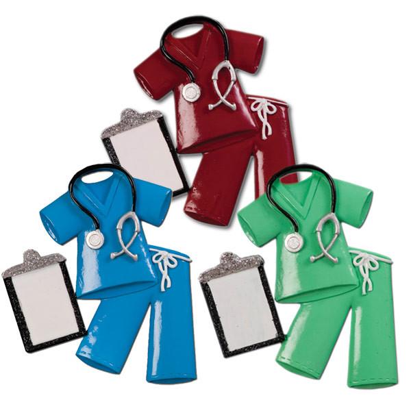 Personalized Scrubs Ornament - Custom Holiday Gift