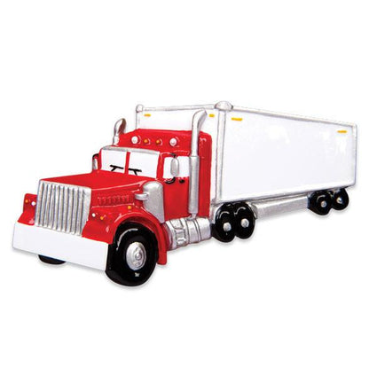 Semi Truck Ornament - Personalized by Santa - Canada