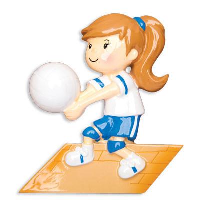 Volley-ball Girl Ornament - Personalized by Santa - Canada