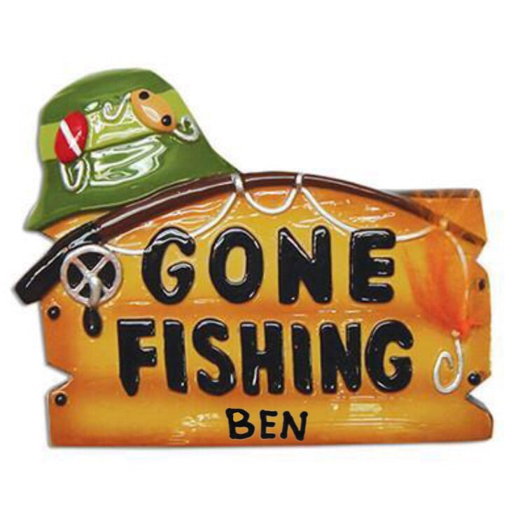 Gone Fishing Ornament - Personalized by Santa - Canada