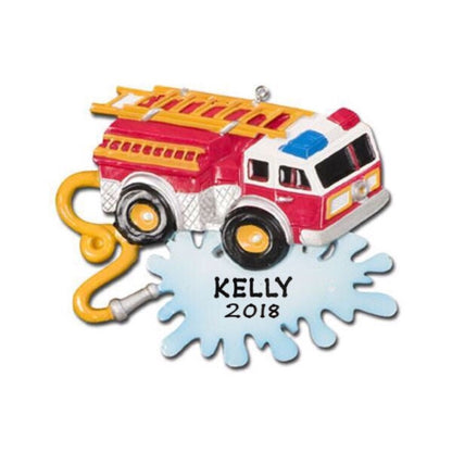 Fire Truck Ornament - Personalized by Santa - Canada